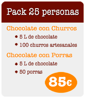 Chocolate con churros y Porras - Pack 3